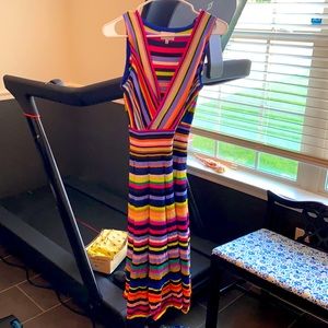 Milly Rainbow Knit Dress, new no tag, Medium